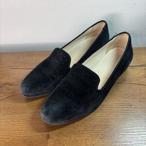 Cole Haan Shoes Women 9 Black Suede Slip On Loafers Flats Classic Casual Comfort